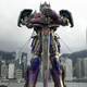 Optimus Prime visits Hong Kong’s Victoria Harbor.